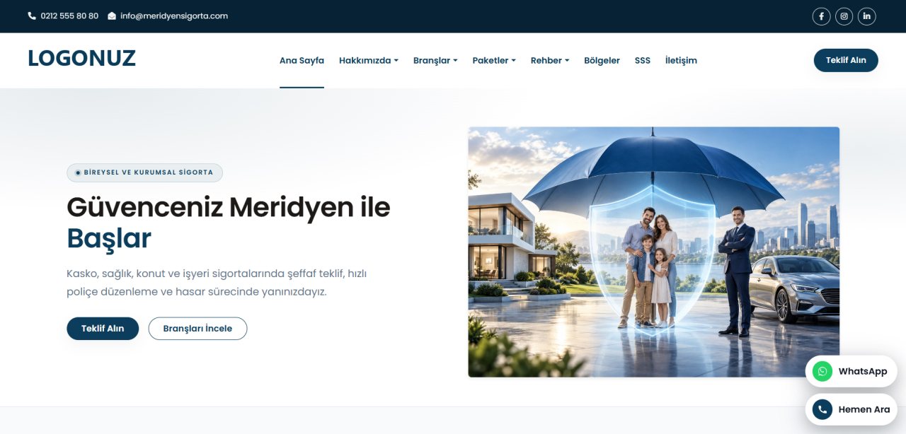 Kurumsal Web Sitesi Tasarımı örnek ekran görüntüsü
